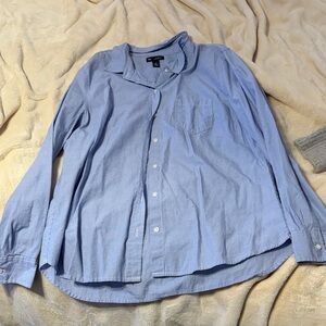 GAP Light Blue Casual Button-Down Shirt